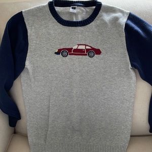Boys Janie and Jack car sweater.  Like new! Size 8.